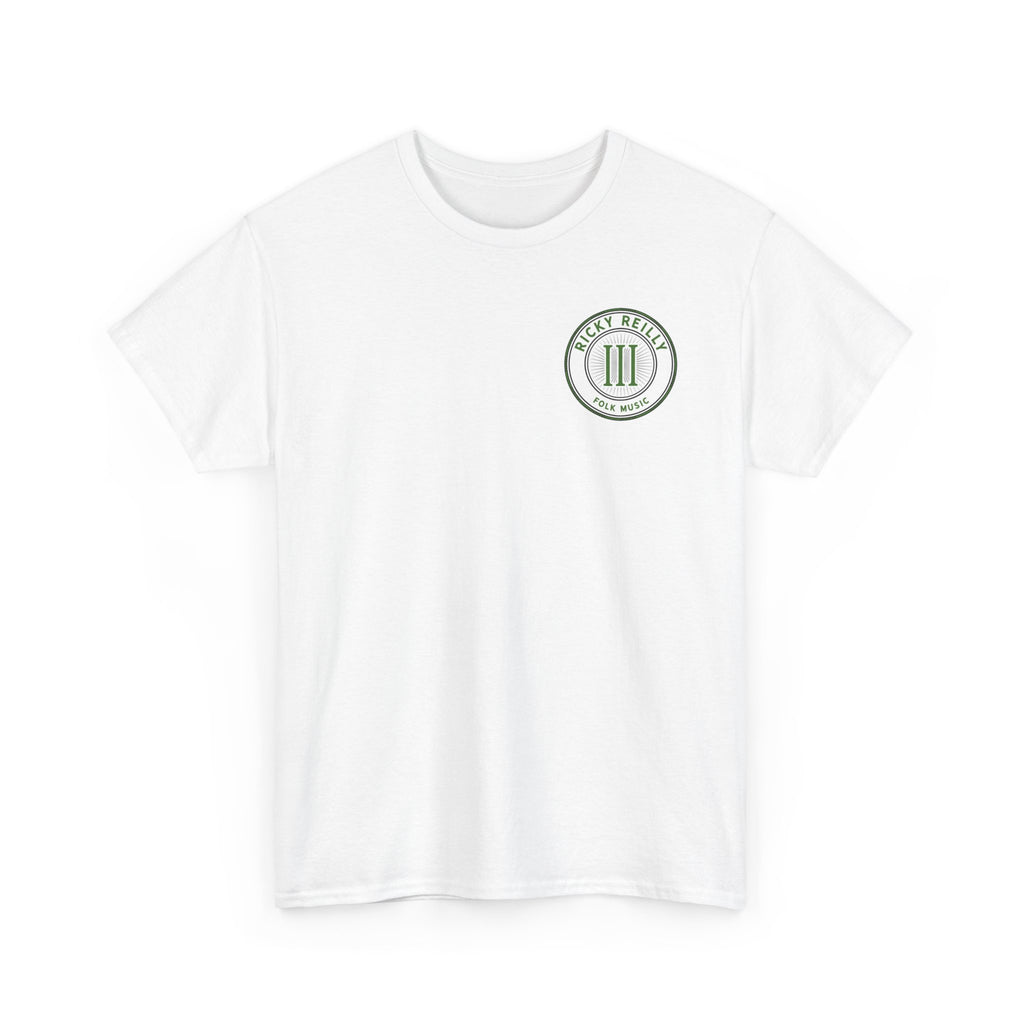 Circle Logo Tee — Vintage Green 'III' Emblem Chest T-Shirt